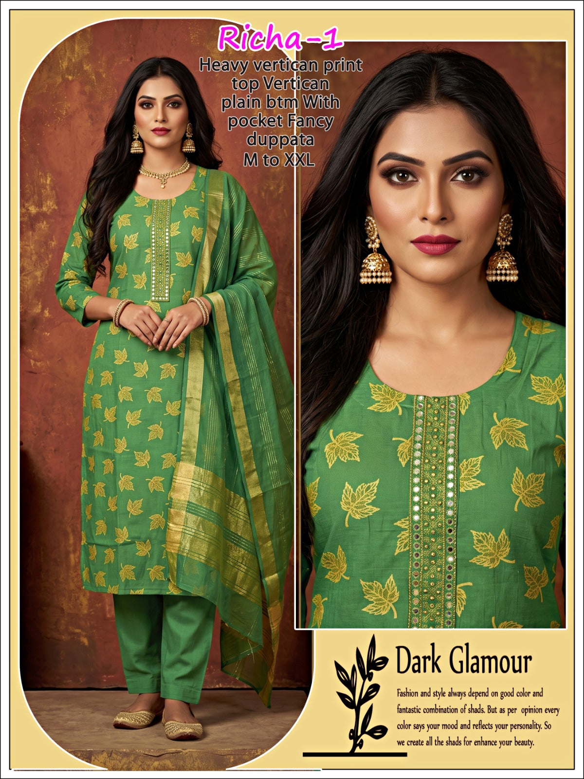 Richa Infinity Vertican Readymade Pant Style Suits Manufacturer India