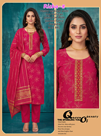Richa Infinity Vertican Readymade Pant Style Suits Manufacturer India