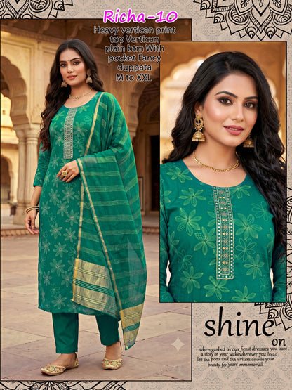 Richa Infinity Vertican Readymade Pant Style Suits Manufacturer India