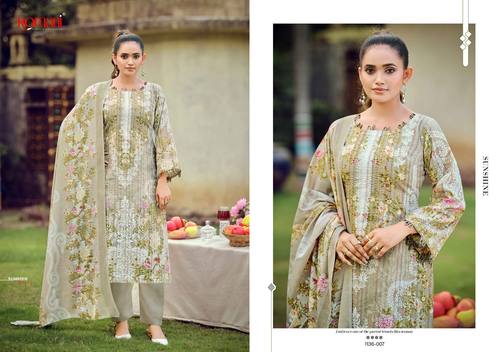 Richa Romani Cotton Karachi Readymade Suits Wholesale