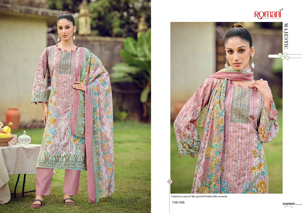 Richa Romani Cotton Karachi Readymade Suits Wholesale