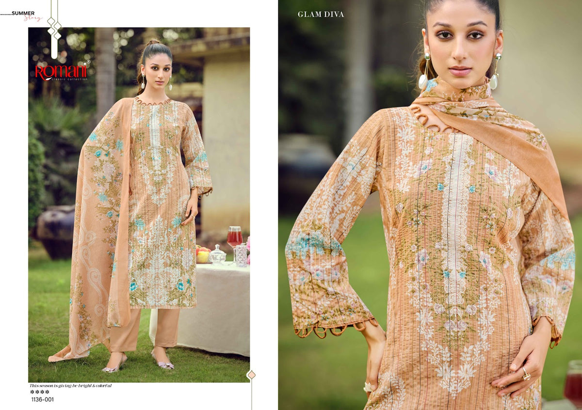 Richa Romani Cotton Karachi Readymade Suits Wholesale
