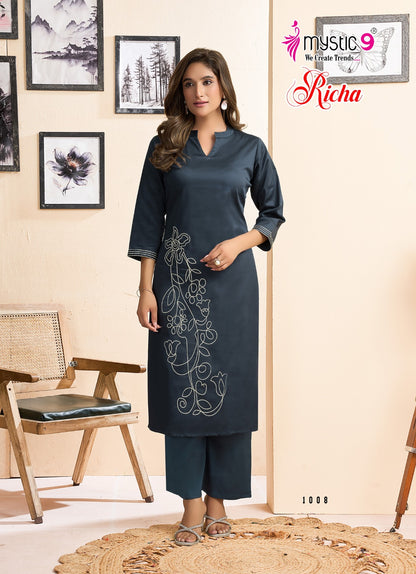 Richa Vol 1 Mystic 9 Satin Co Ord Set Supplier Ahmedabad