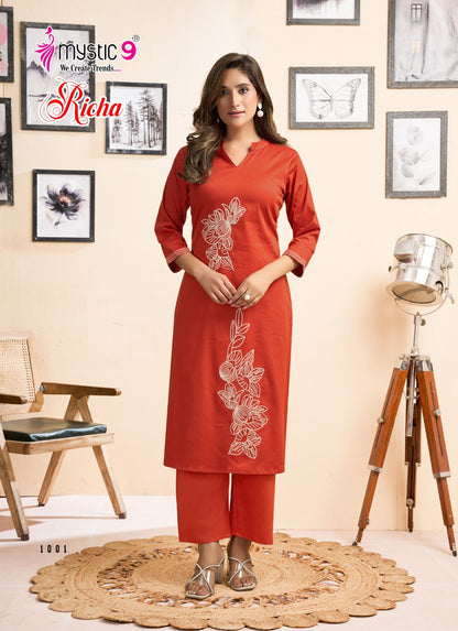 Richa Vol 1 Mystic 9 Satin Co Ord Set Supplier Ahmedabad