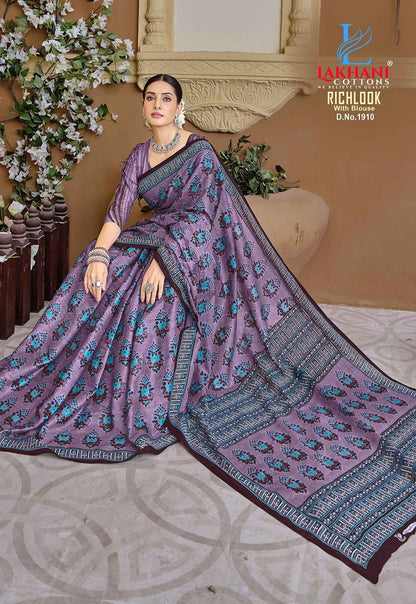 Richlook Vol 19 Lakhani Cotton Sarees Exporter Gujarat