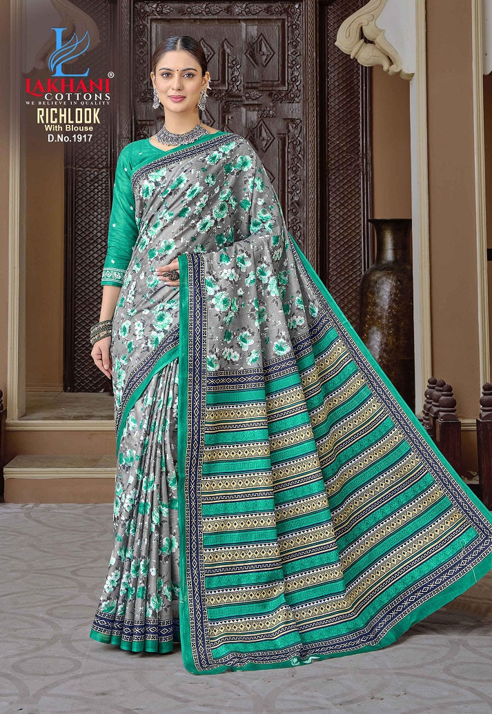 Richlook Vol 19 Lakhani Cotton Sarees Exporter Gujarat