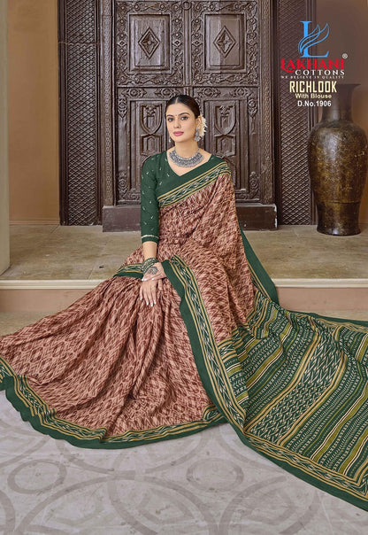 Richlook Vol 19 Lakhani Cotton Sarees Exporter Gujarat