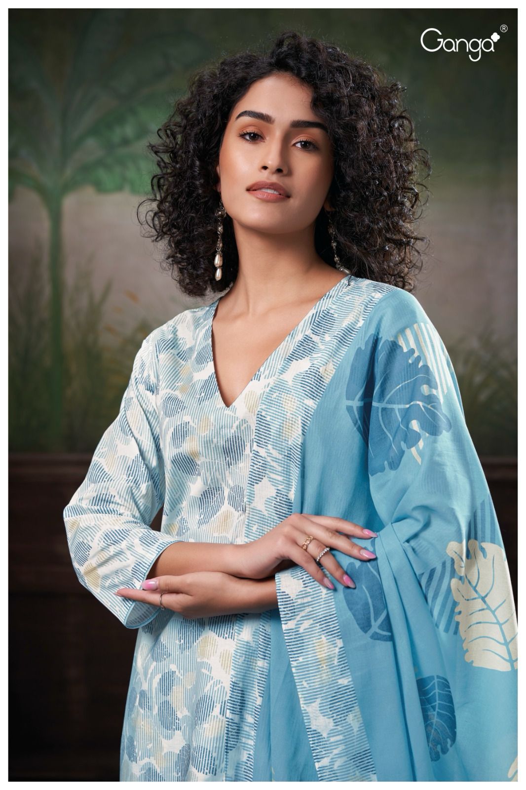 Ridah 2677 Ganga Premium Cotton Plazzo Style Suits Manufacturer Ahmedabad