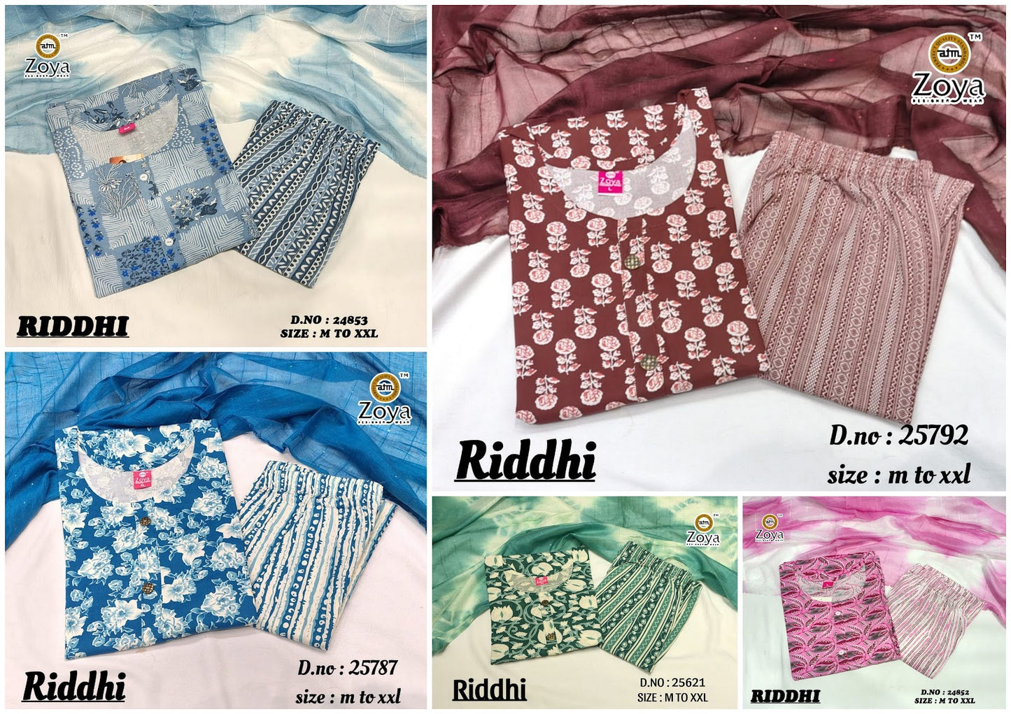 Riddhi 1006 Zoya Rayon Readymade Pant Style Suits Supplier Ahmedabad