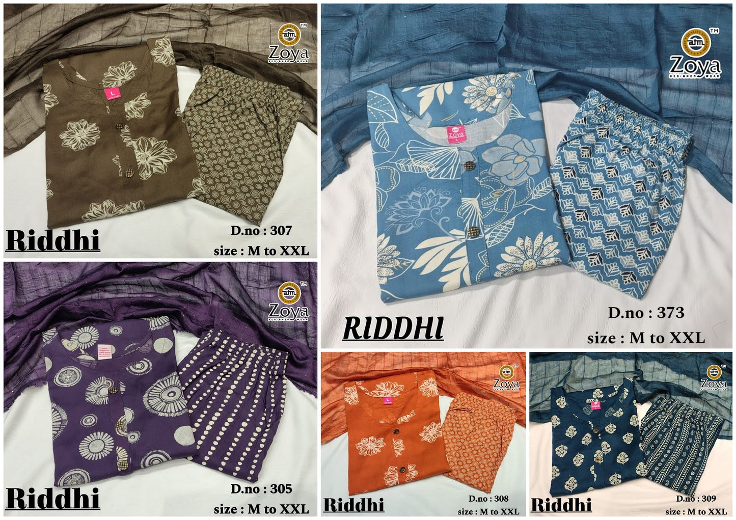 Riddhi 1006 Zoya Rayon Readymade Pant Style Suits Supplier Ahmedabad
