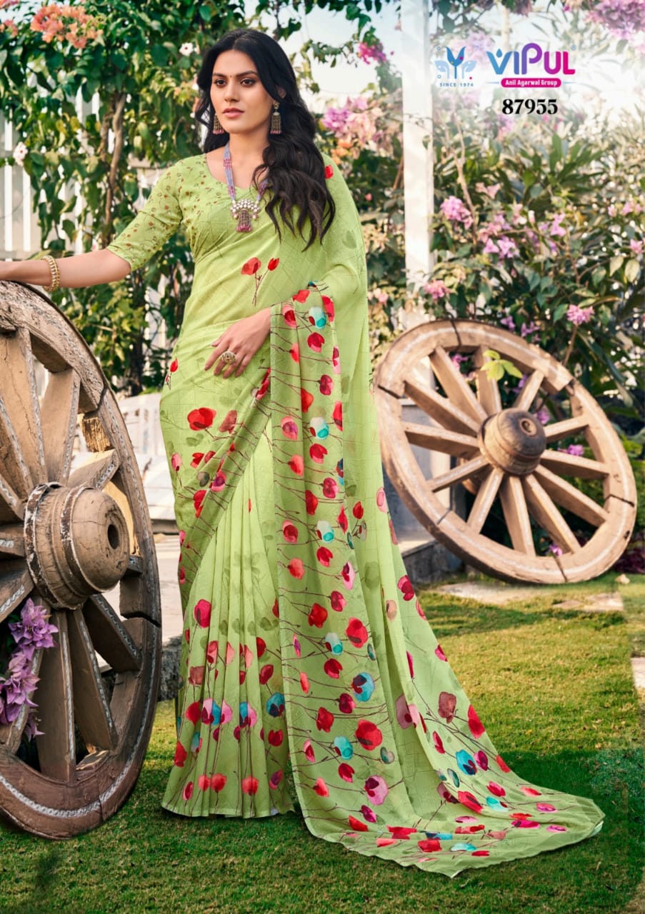 Riddhi Vol 14 Vipul Weightless Sarees Exporter Gujarat