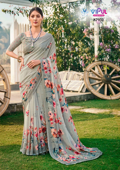 Riddhi Vol 14 Vipul Weightless Sarees Exporter Gujarat