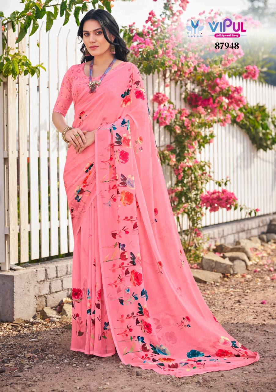 Riddhi Vol 14 Vipul Weightless Sarees Exporter Gujarat