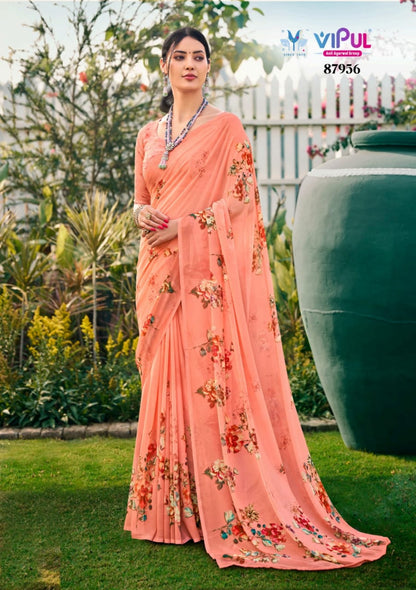 Riddhi Vol 14 Vipul Weightless Sarees Exporter Gujarat