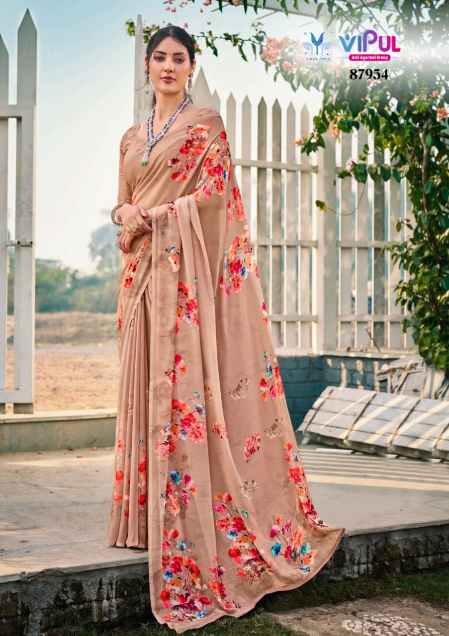 Riddhi Vol 14 Vipul Weightless Sarees Exporter Gujarat