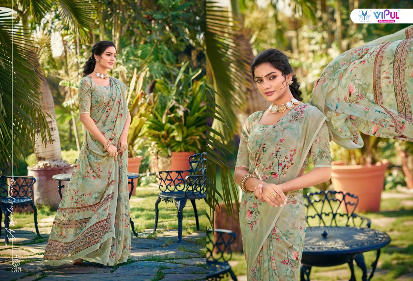 Riddhi Vol 15 Vipul Georgette Sarees Wholesaler India