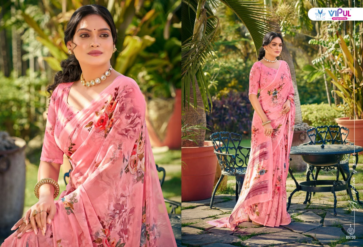Riddhi Vol 15 Vipul Georgette Sarees Wholesaler India