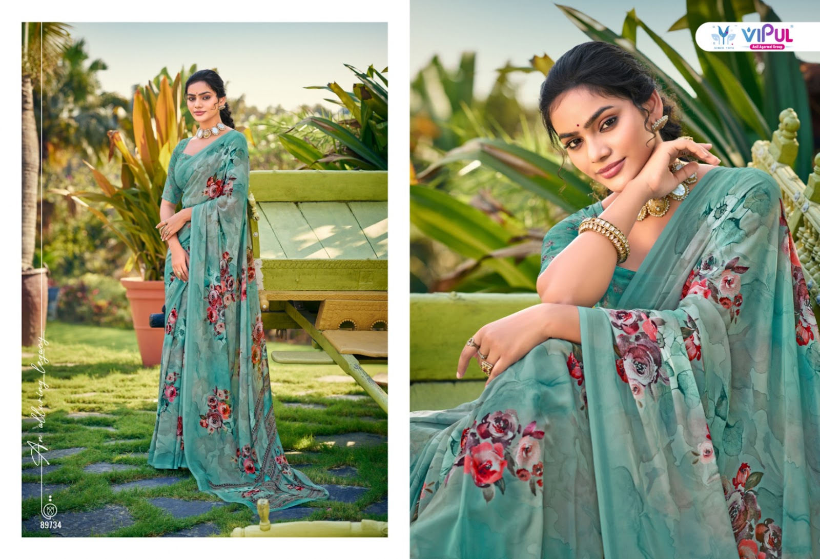Riddhi Vol 15 Vipul Georgette Sarees Wholesaler India