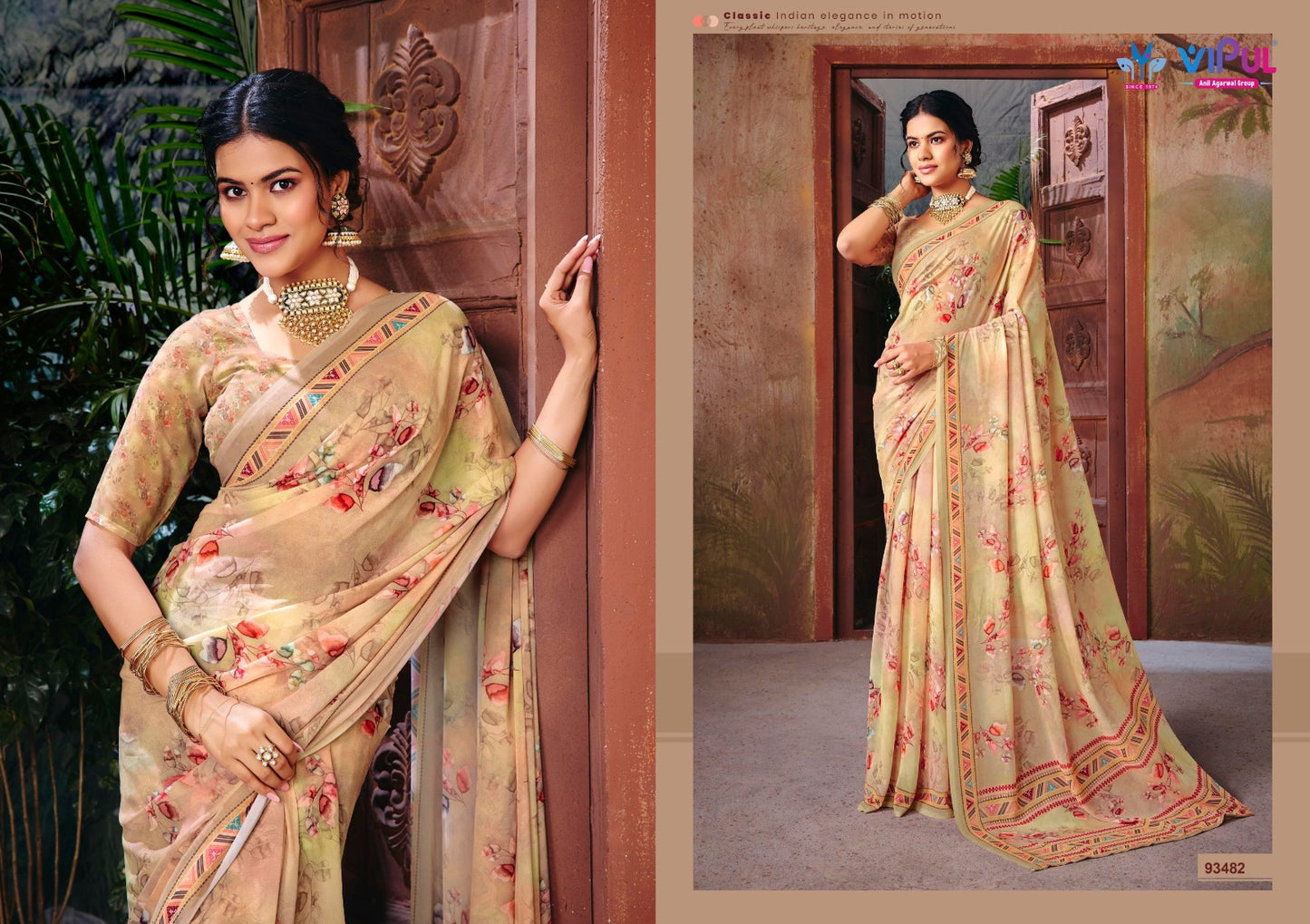 Riddhi Vol 18 Vipul Georgette Sarees Wholesaler