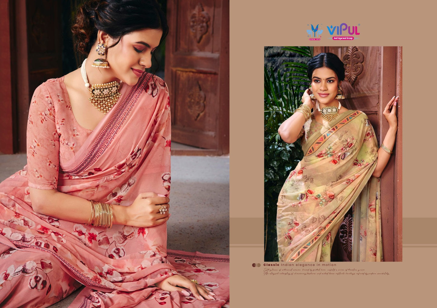 Riddhi Vol 18 Vipul Georgette Sarees Wholesaler