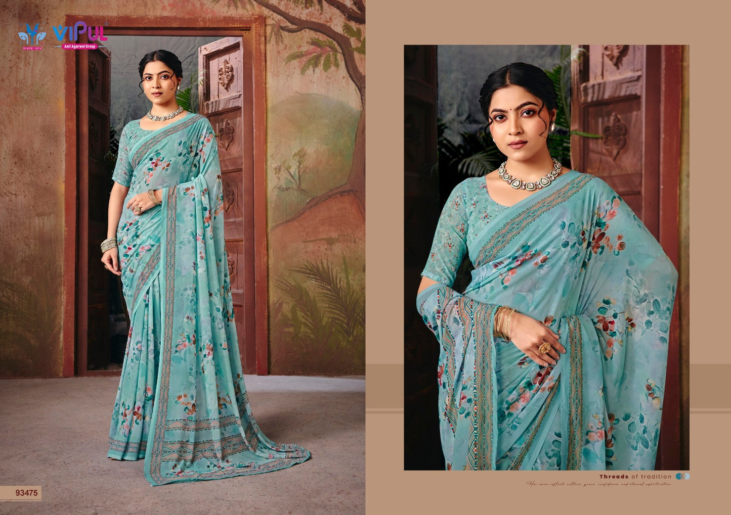 Riddhi Vol 18 Vipul Georgette Sarees Wholesaler