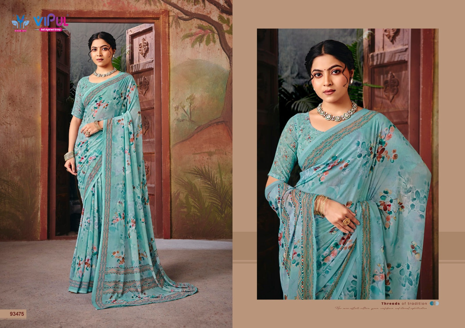 Riddhi Vol 18 Vipul Georgette Sarees Wholesaler