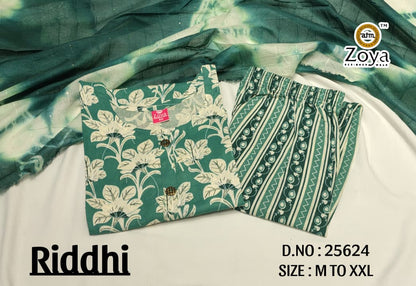 Riddhi Zoya Rayon Readymade Pant Style Suits Supplier