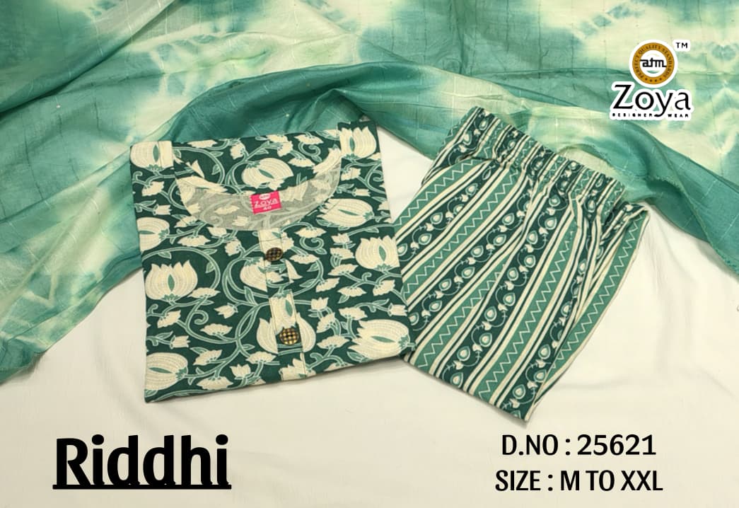 Riddhi Zoya Rayon Readymade Pant Style Suits Supplier