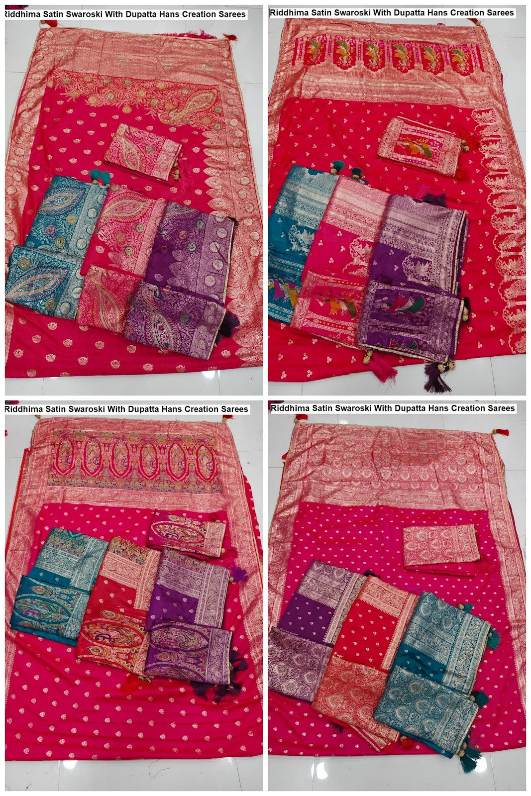 Riddhima Satin Swaroski With Dupatta Hans Creation Sarees Supplier India