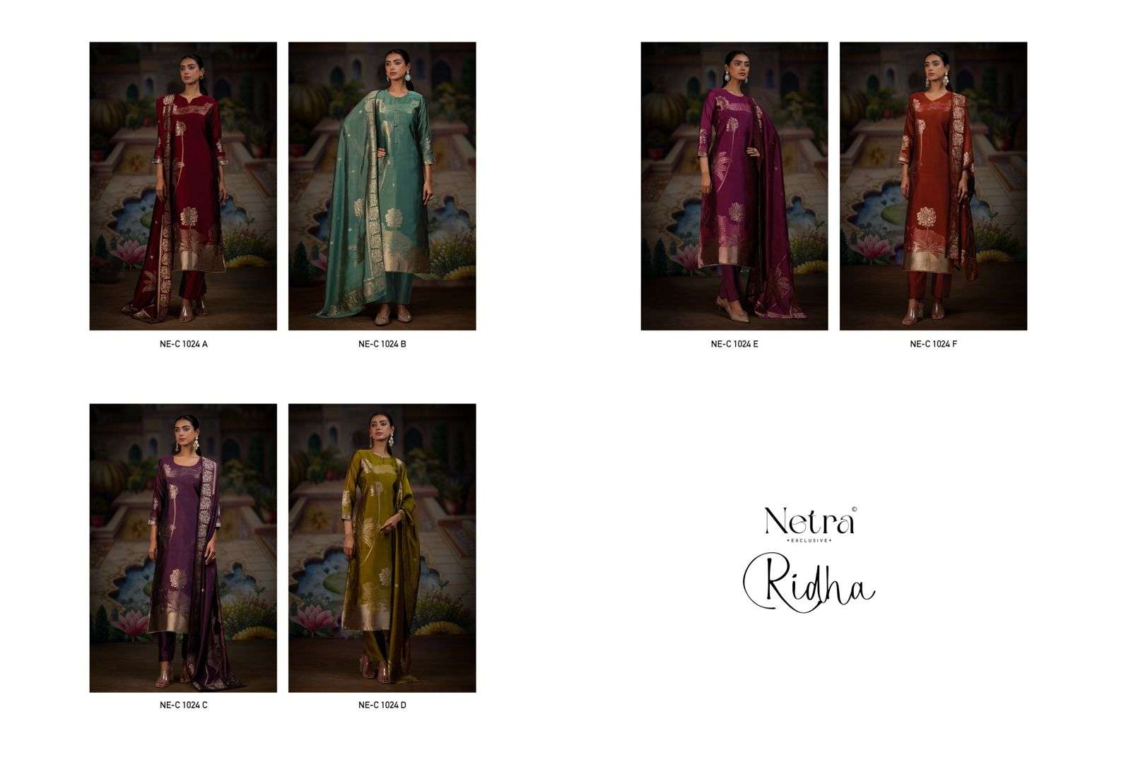 Ridha Netra Premium Viscose Pant Style Suits Exporter Gujarat
