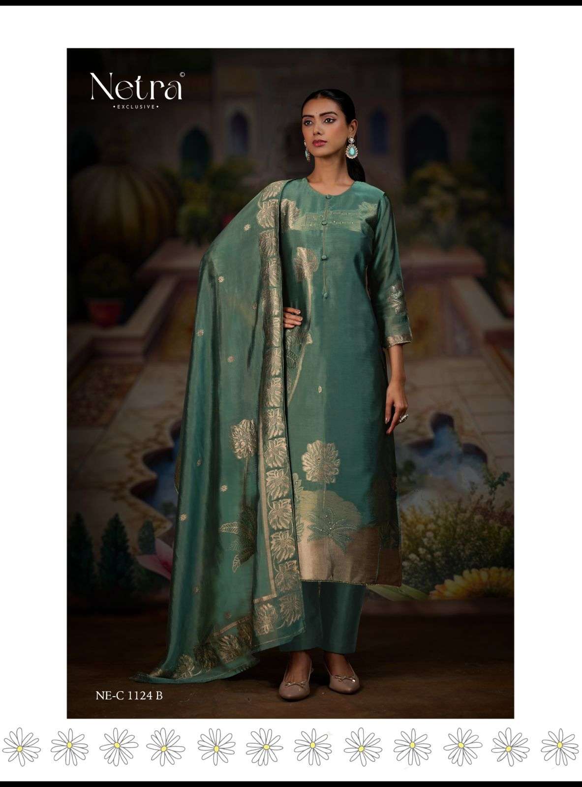 Ridha Netra Premium Viscose Pant Style Suits Exporter Gujarat