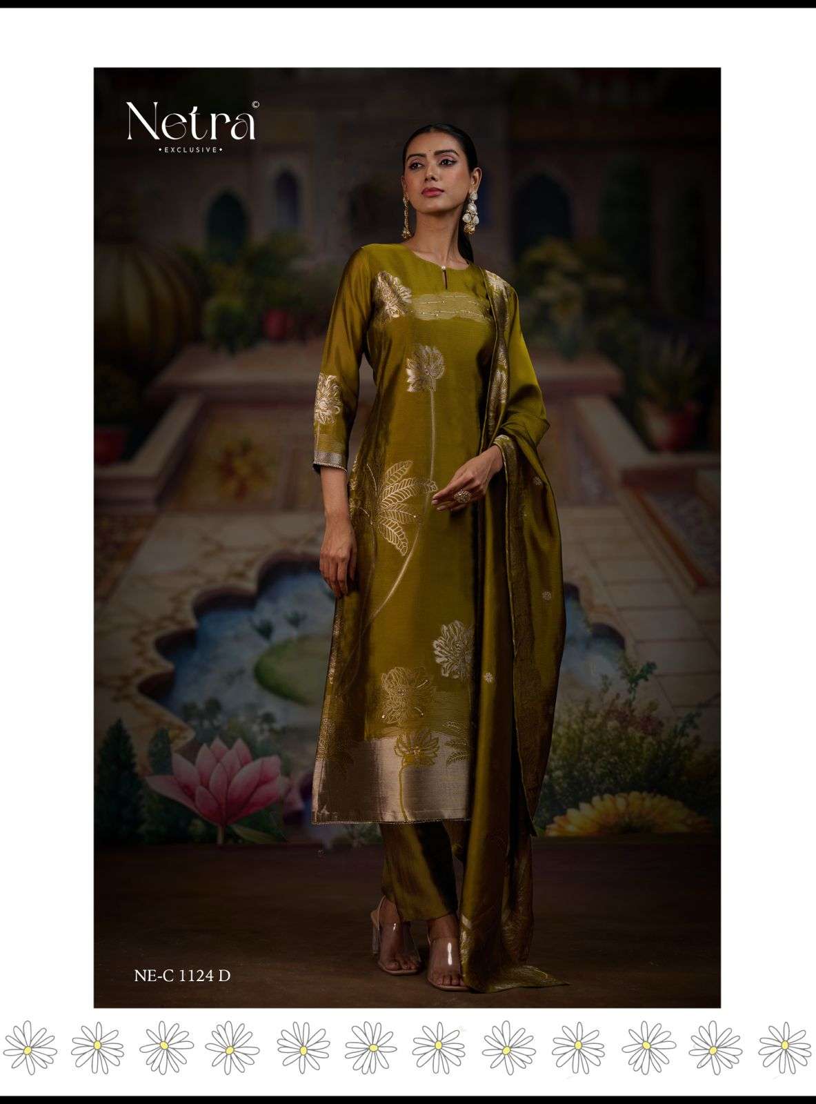 Ridha Netra Premium Viscose Pant Style Suits Exporter Gujarat