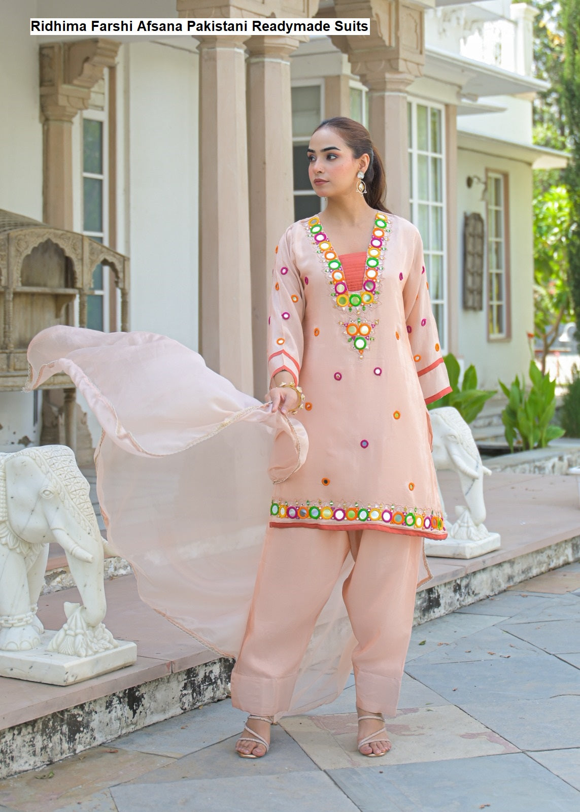 Ridhima Farshi Afsana Kanjivaram Pakistani Readymade Suits Wholesale