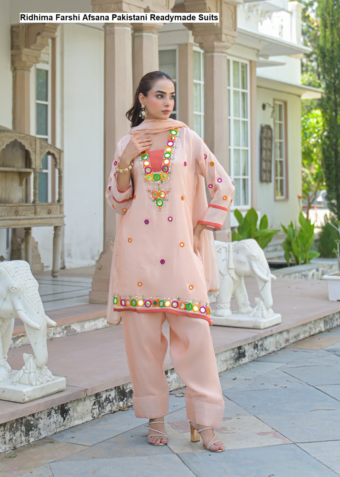Ridhima Farshi Afsana Kanjivaram Pakistani Readymade Suits Wholesale