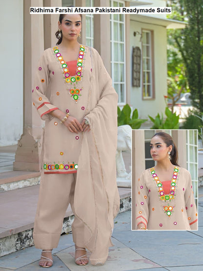 Ridhima Farshi Afsana Kanjivaram Pakistani Readymade Suits Wholesale