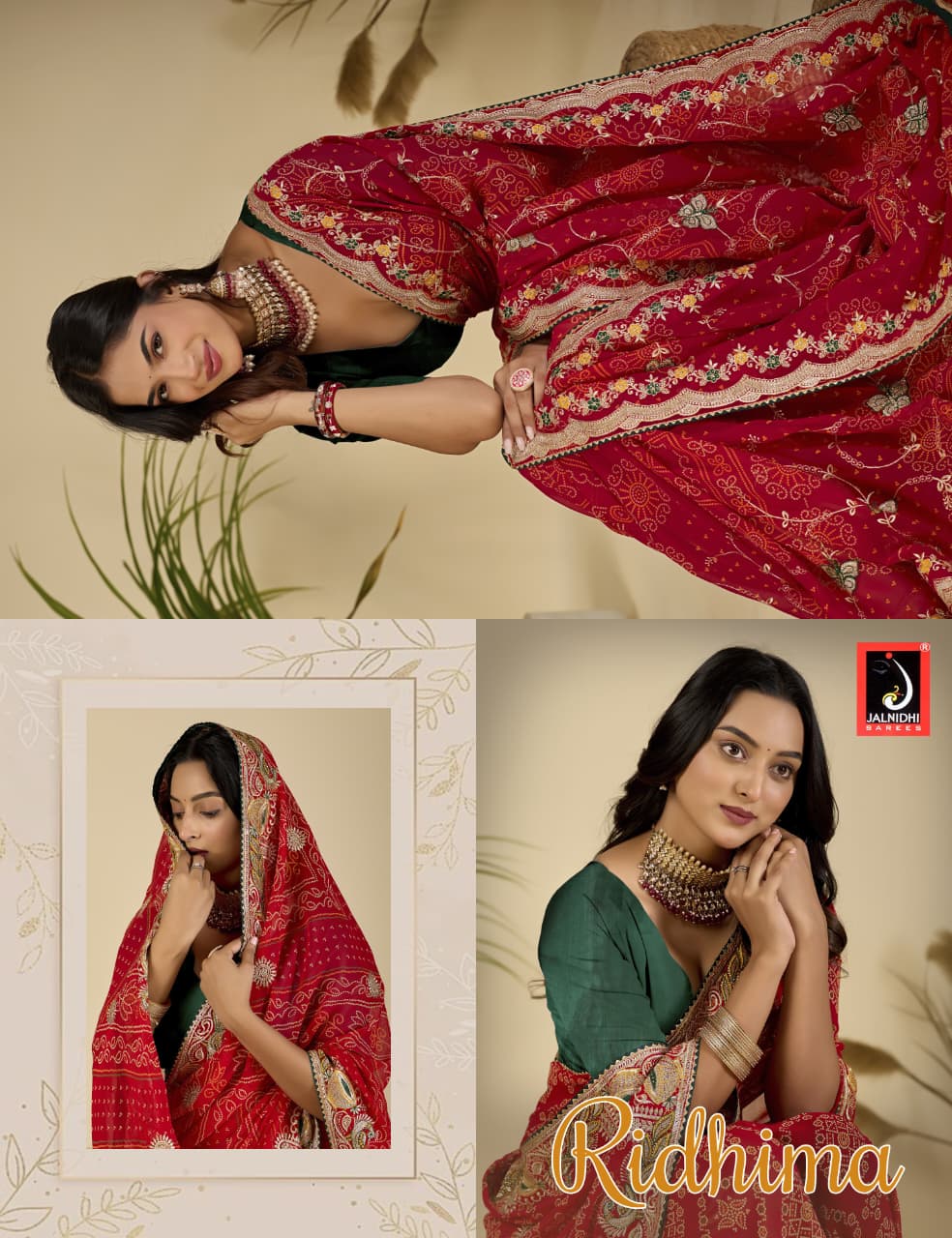 Ridhima Jalnidhi Georgette Sarees Wholesaler
