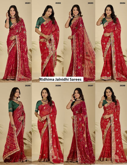 Ridhima Jalnidhi Georgette Sarees Wholesaler