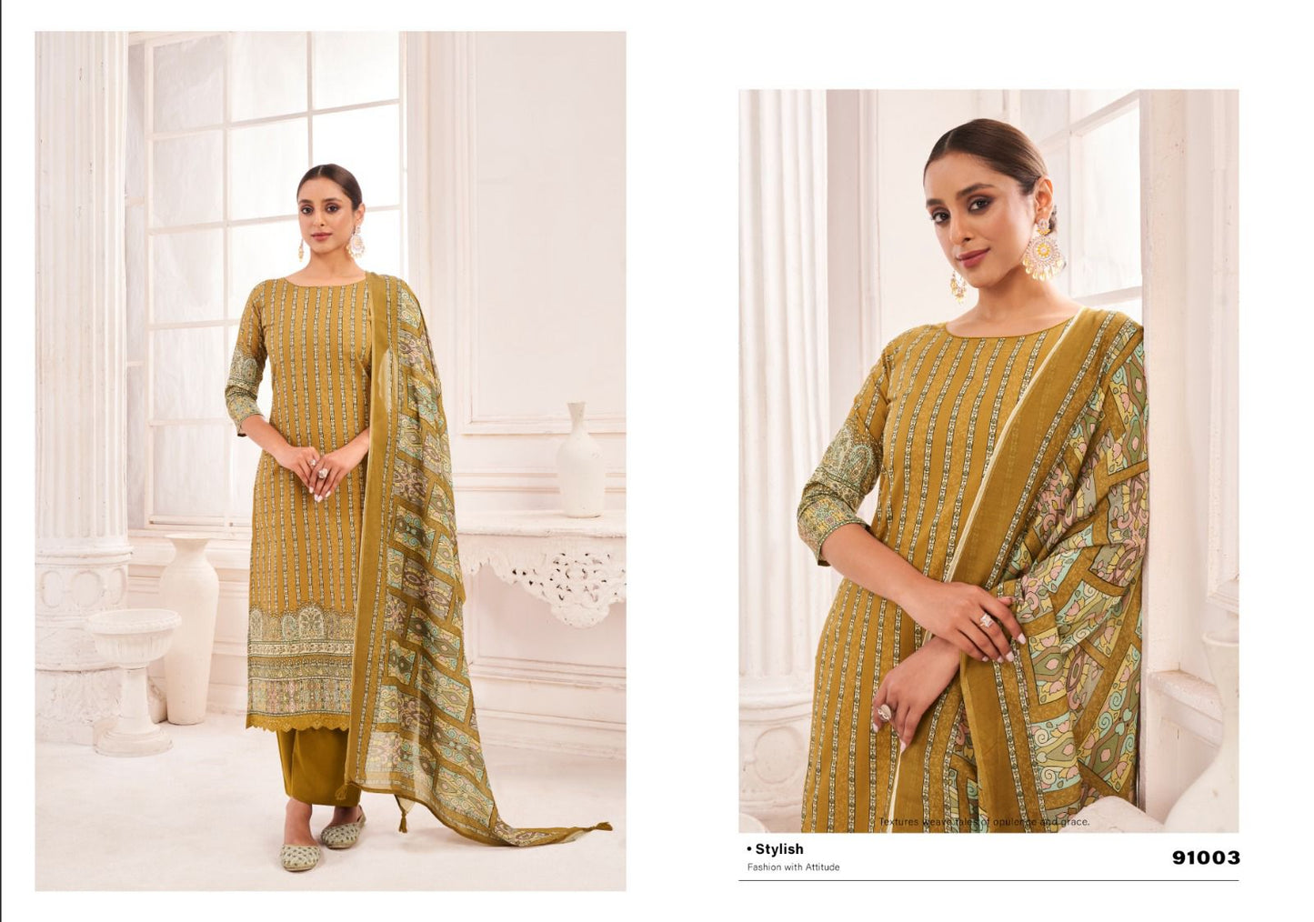 Ridhima Kesar Cambric Pant Style Suits Wholesaler