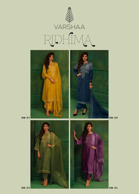 Ridhima Varshaa Cotton Pant Style Suits Supplier