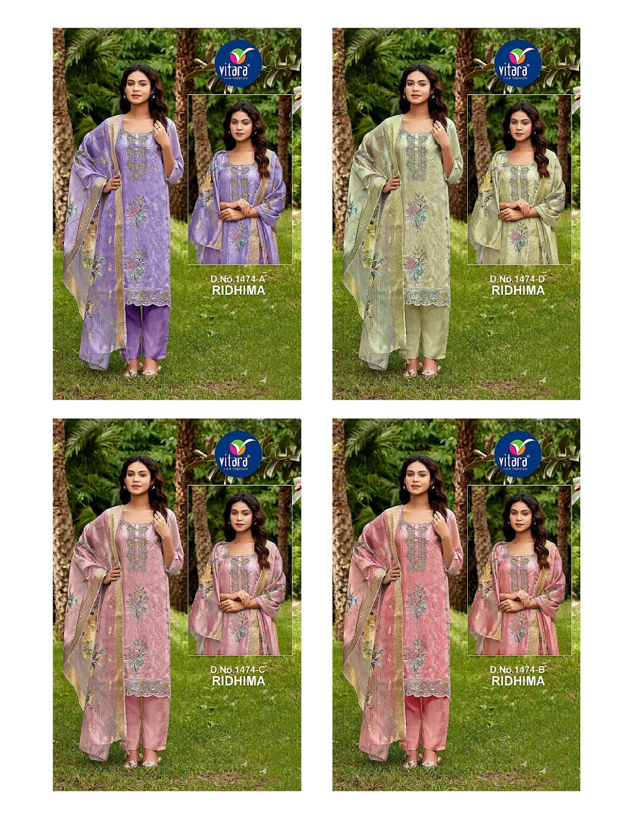 Ridhima Vitara Silk Readymade Pant Style Suits Manufacturer Gujarat