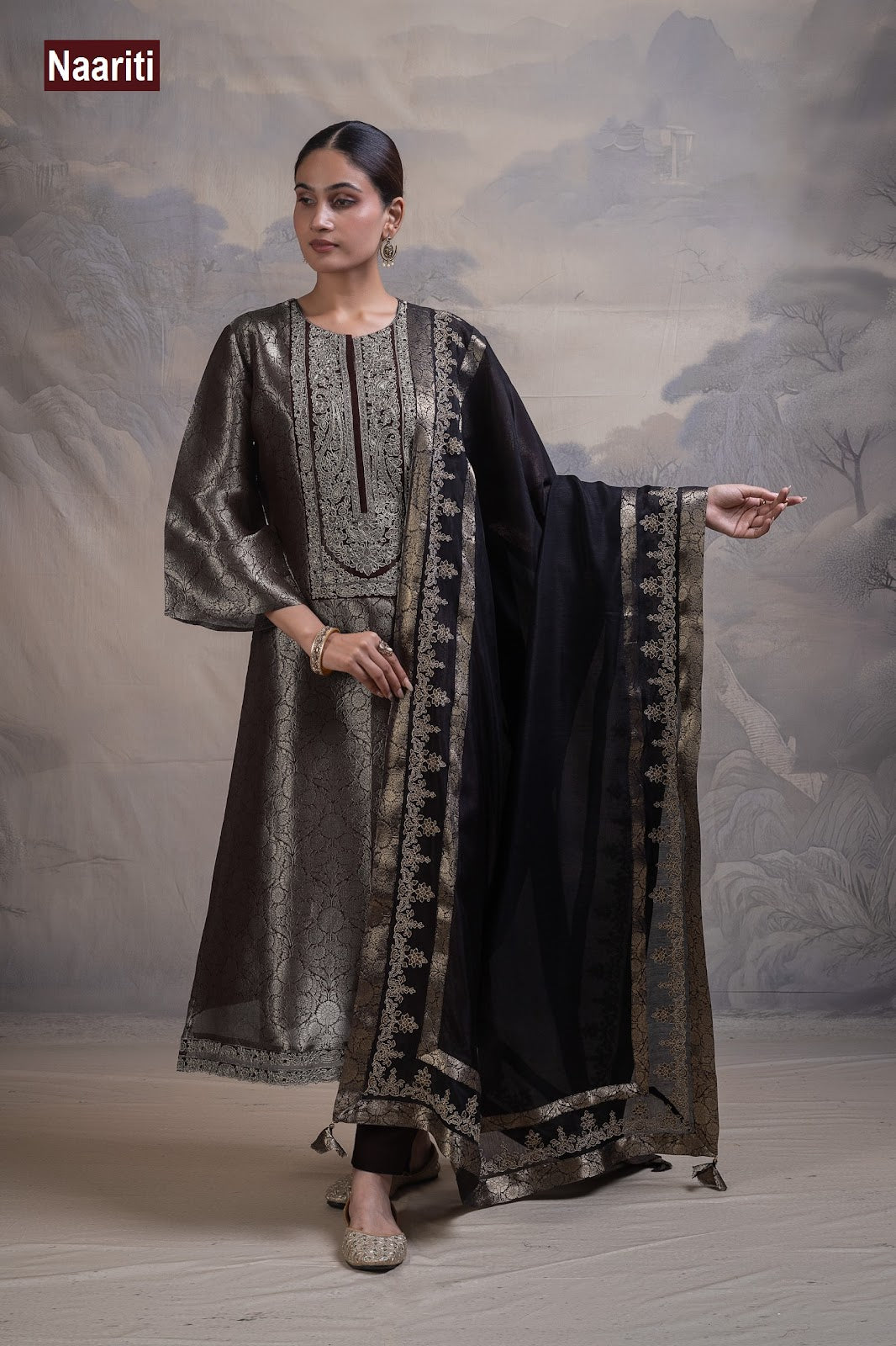 Riffat 2794 Naariti Silk Jacquard Pant Style Suits Manufacturer