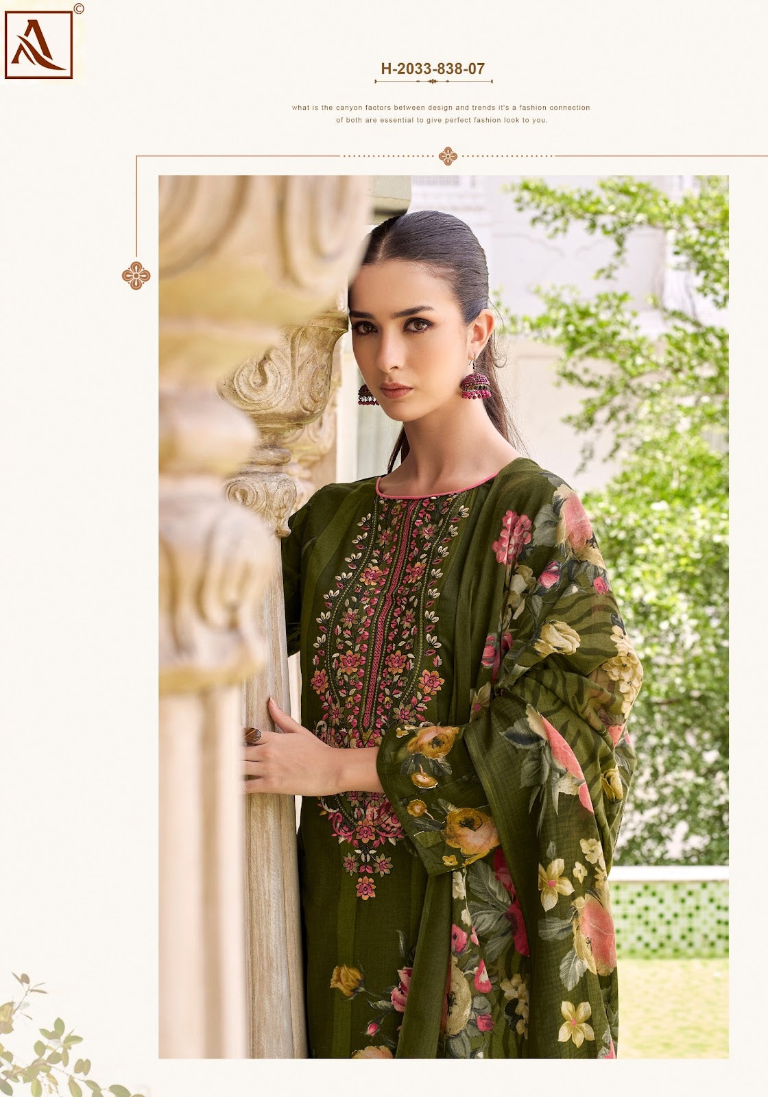Rihaana Edition 12 Alok Cambric Karachi Salwar Suits Manufacturer Gujarat