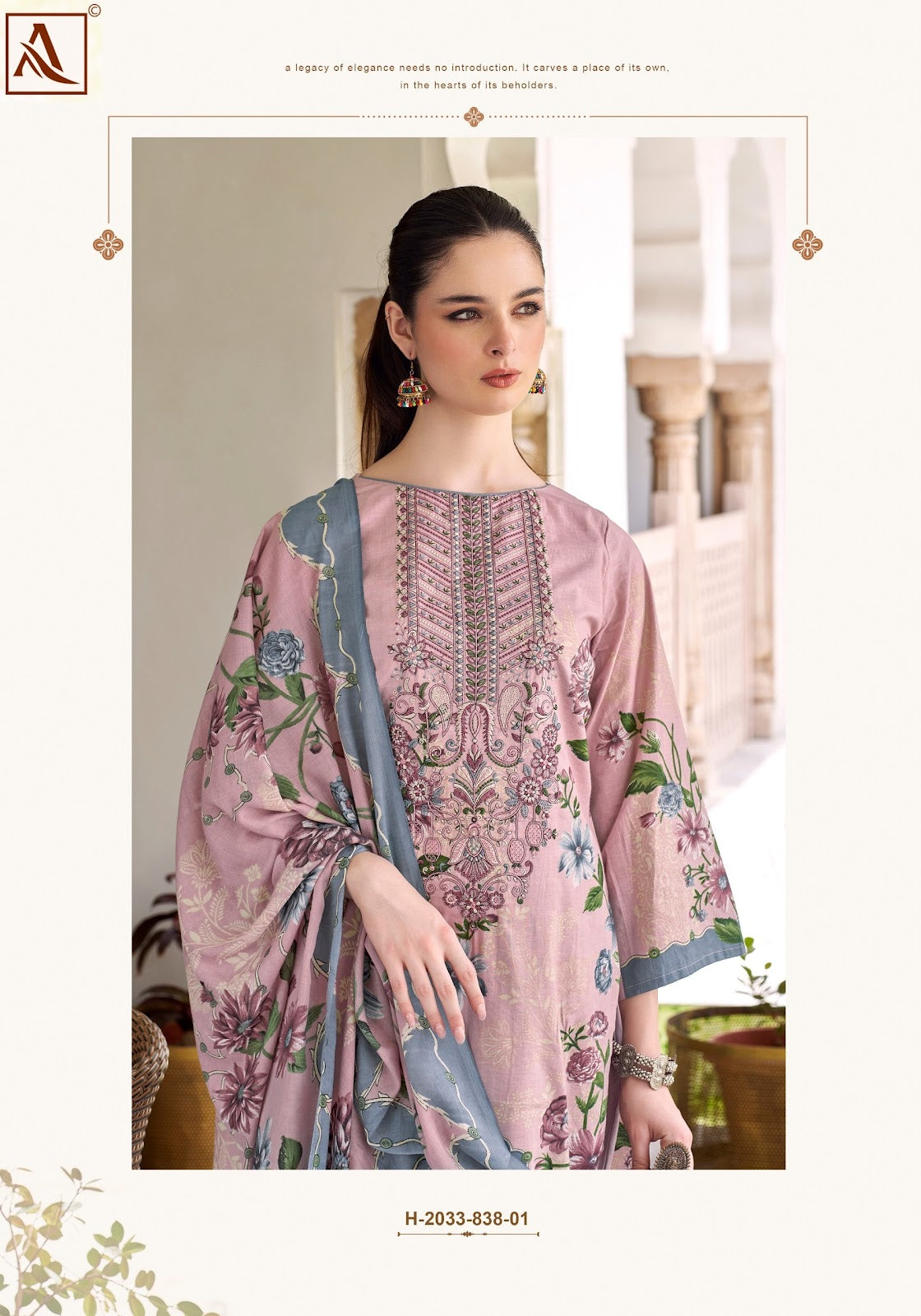 Rihaana Edition 12 Alok Cambric Karachi Salwar Suits Manufacturer Gujarat