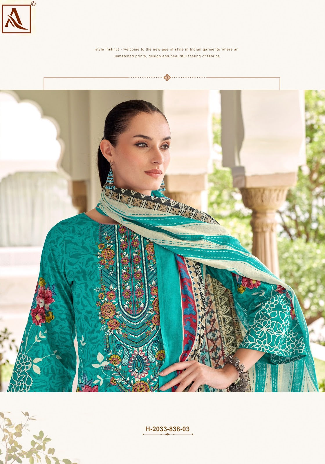 Rihaana Edition 12 Alok Cambric Karachi Salwar Suits Manufacturer Gujarat
