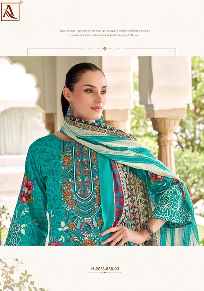 Rihaana Edition 12 Alok Cambric Karachi Salwar Suits Manufacturer Gujarat