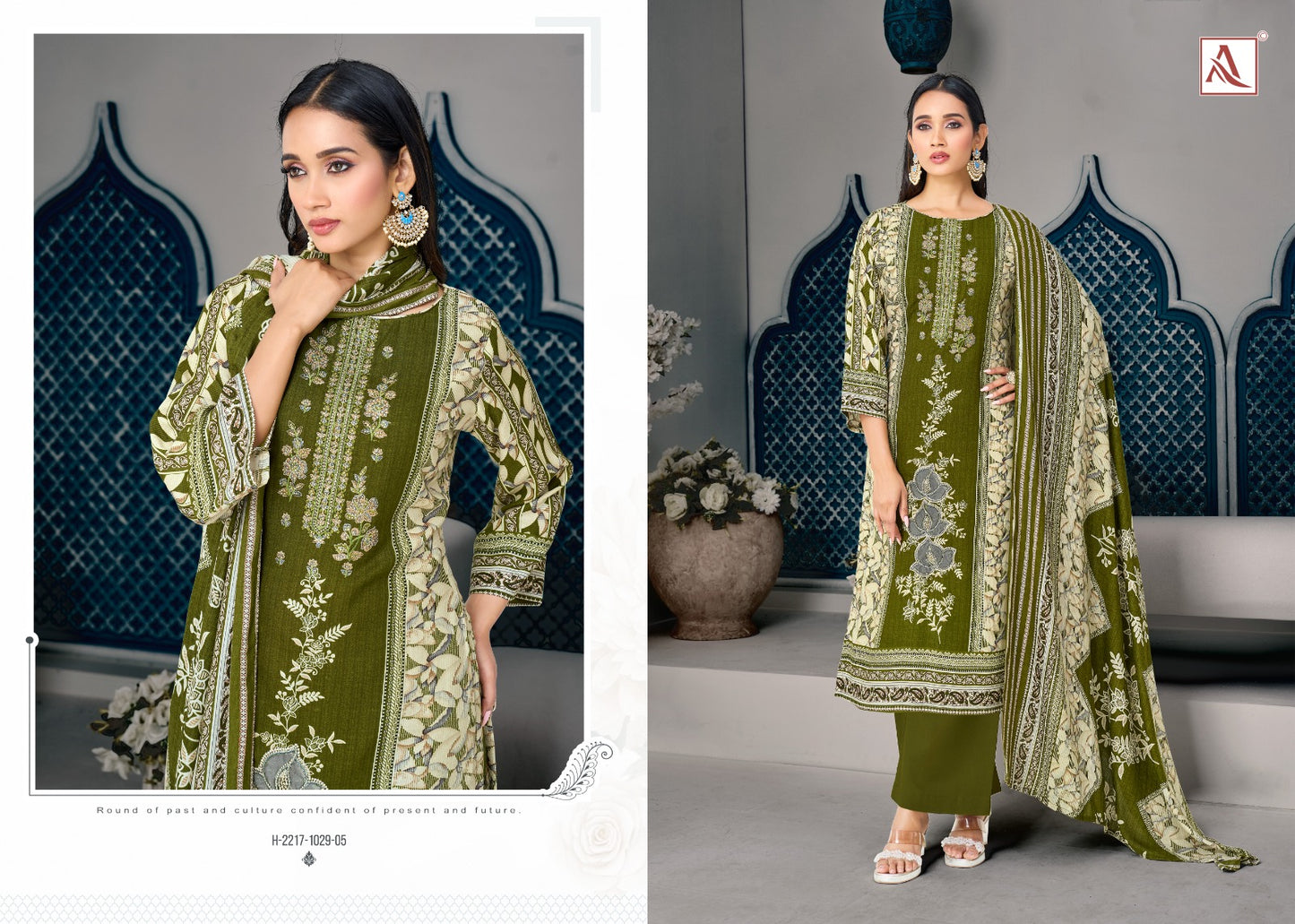 Rihaana Edition 23 Alok Cambric Cotton Karachi Salwar Suits Wholesale