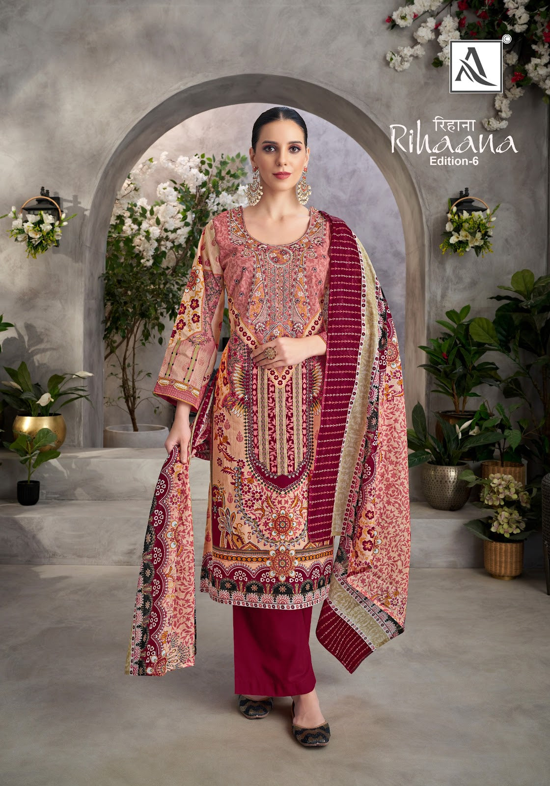 Rihaana Edition 6 Alok Cotton Karachi Salwar Suits Wholesaler