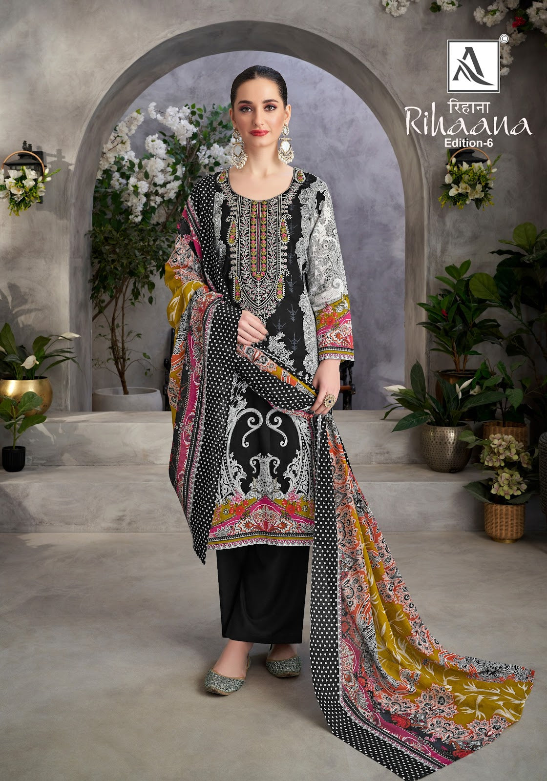 Rihaana Edition 6 Alok Cotton Karachi Salwar Suits Wholesaler