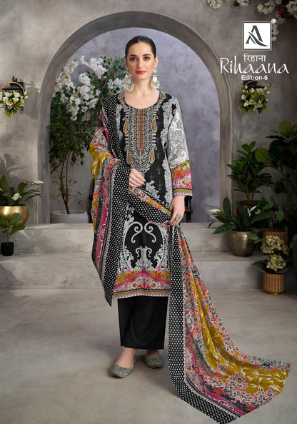 Rihaana Edition 6 Alok Cotton Karachi Salwar Suits Wholesaler