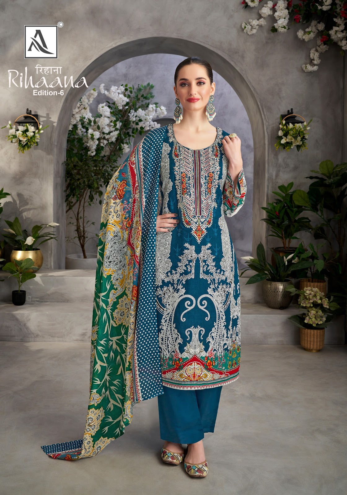 Rihaana Edition 6 Alok Cotton Karachi Salwar Suits Wholesaler